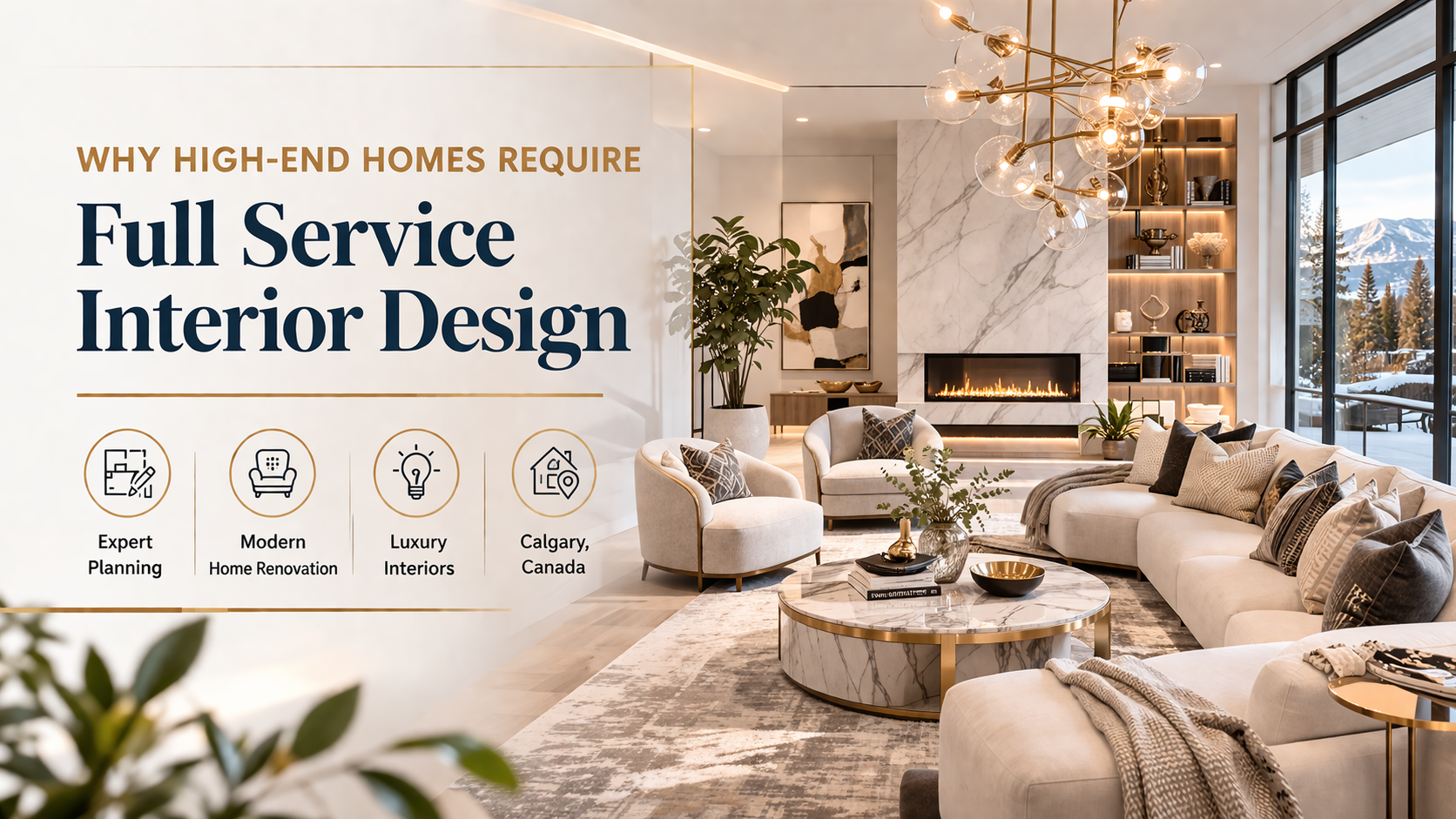 Why High-End Homes Require Full Service Interior Design 